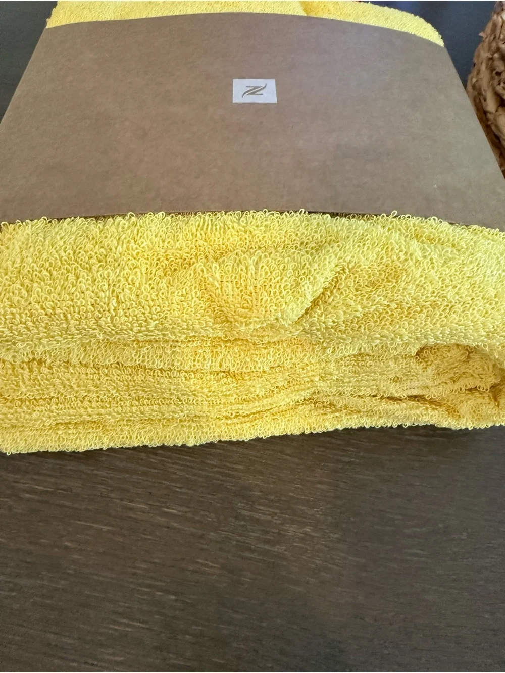 Nespresso Limited Edition Yellow Graphic Beach Towel